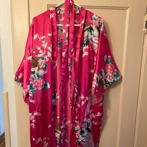 Pink Floral Kimono